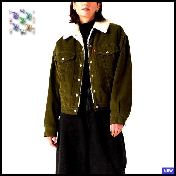 Jackets & Blazers - 90s Sherpa Trucker Jacket Relaxed Fit Retro Y2K Chic Casual Outerwear